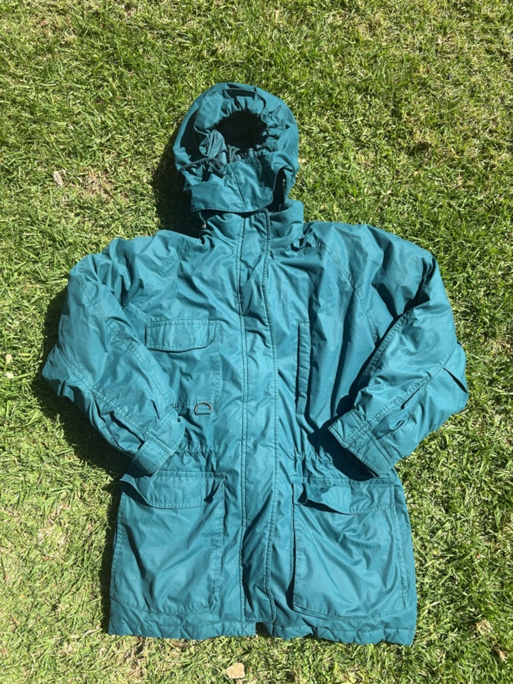 Eddie Bauer Teal Hooded Snow Parka